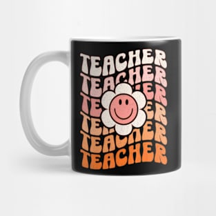 Teacher Daisy Colorful Elementary School Teacher Mug